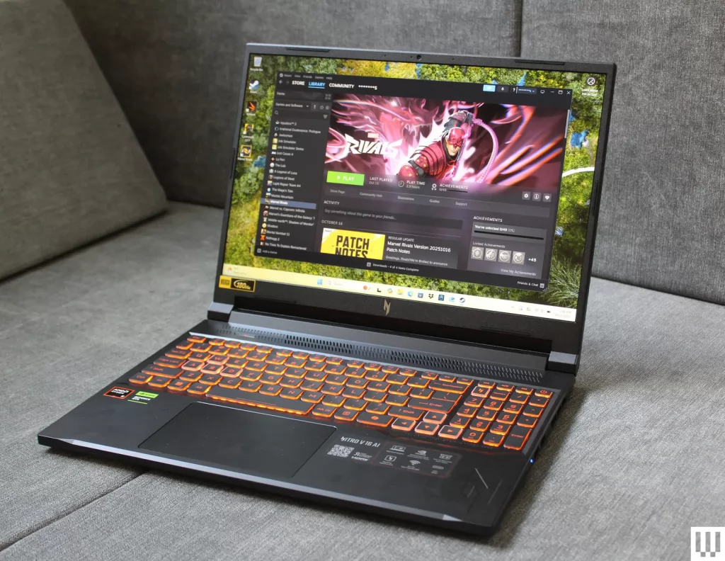 REVIEW | Acer Nitro V 16S AI (ANV16S-61): Când inteligența artificială și grafica din noua generație mută studiul de editare direct pe teren